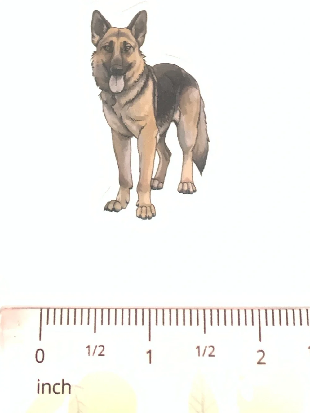 German Shepherd Dog Sticker - Brown & Black